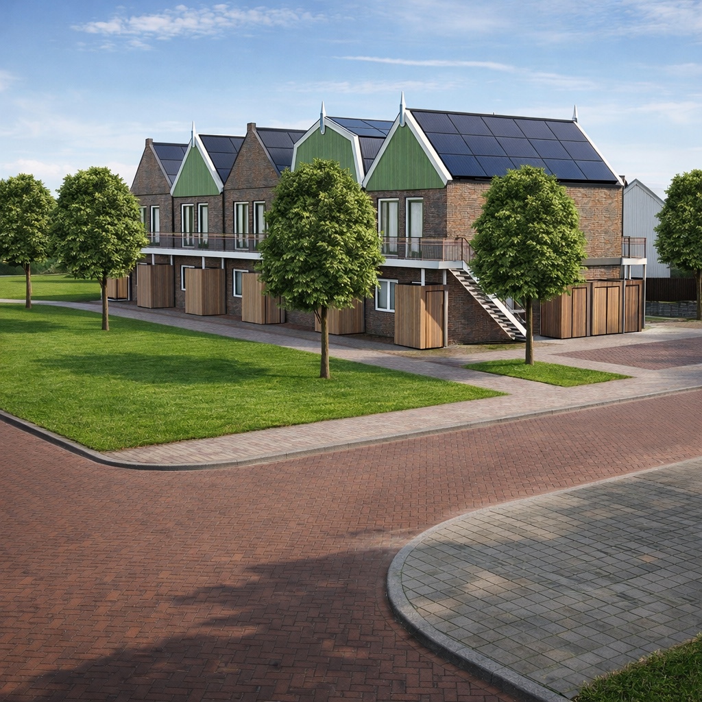 Visualisatie van Wijk 9 op Urk