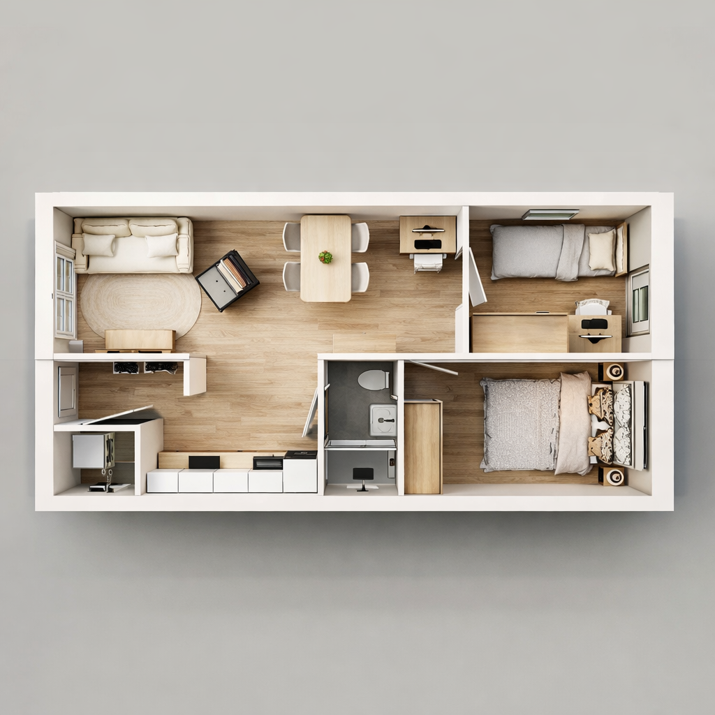 Basis plattegrond van de woning